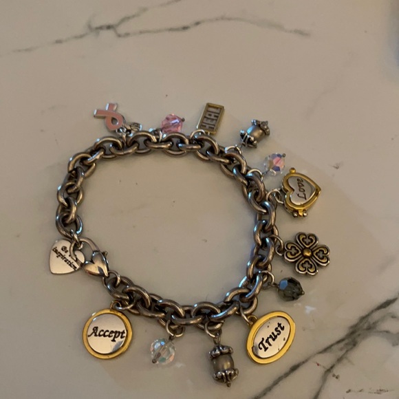 Brighton Power of Pink Charm Bracelet Set - Picture 1 of 9